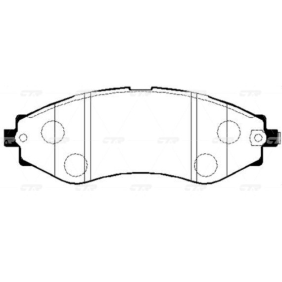 Колодки тормозные дисковые DAEWOO GK0436