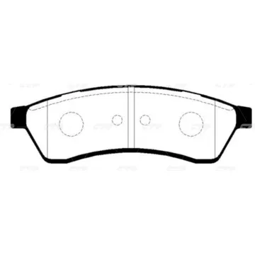 Колодки тормозные дисковые DAEWOO GK0437