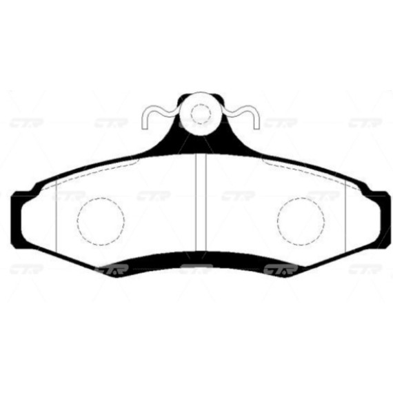 Колодки тормозные дисковые DAEWOO NUBIRA GK0435