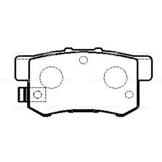 Колодки тормозные дисковые HONDA