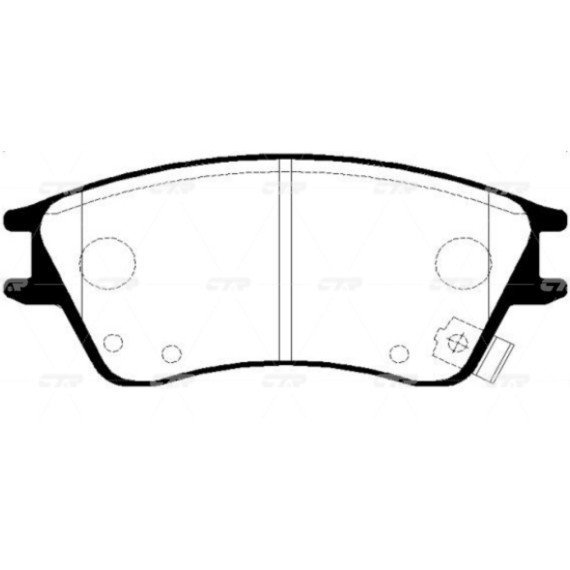 Колодки тормозные дисковые HYUNDAI GK0474