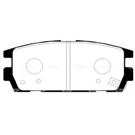 Колодки тормозные дисковые HYUNDAI GK0477