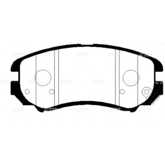 Колодки тормозные дисковые HYUNDAI GK0491