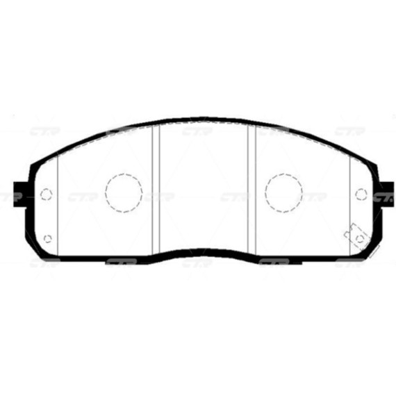 Колодки тормозные дисковые HYUNDAI PORTER 96-04 / H1-STAREX 2001- GK0483