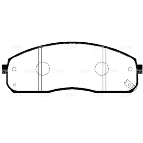 Колодки тормозные дисковые KIA GK0530