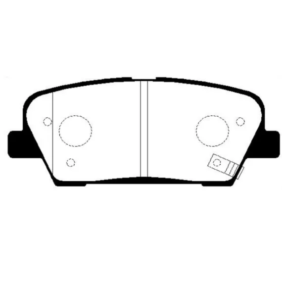 Колодки тормозные дисковые KIA GK0550