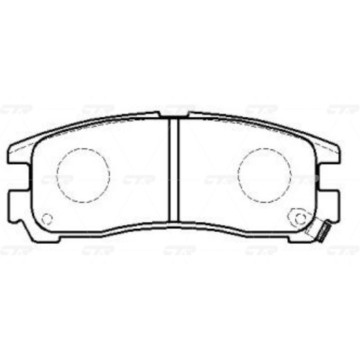 Колодки тормозные дисковые MITSUBISHI GK0574