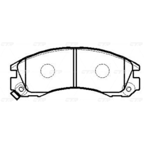 Колодки тормозные дисковые MITSUBISHI GK0582