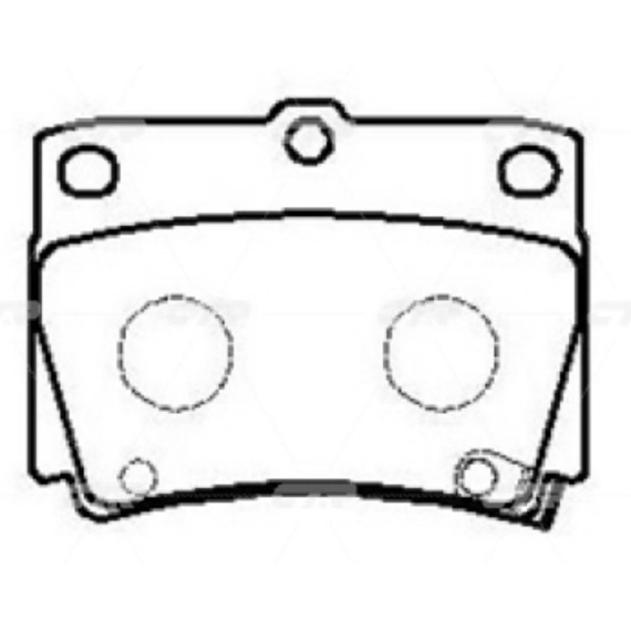 Колодки тормозные дисковые MITSUBISHI GK0602