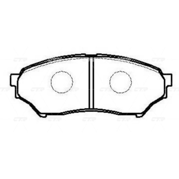 Колодки тормозные дисковые MITSUBISHI GK0603