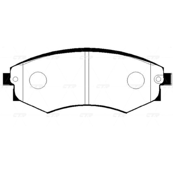 Колодки тормозные дисковые SSANGYONG GK0560