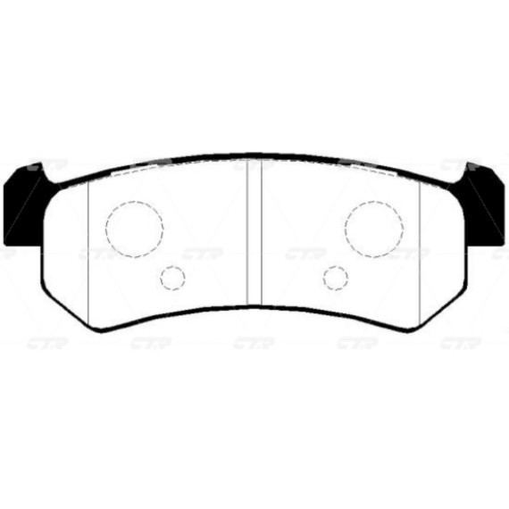 Колодки тормозные дисковые задние CHEVROLET LACETTI GK0442