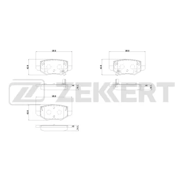 Колодки тормозные дисковые задние Geely Emgrand II 23-