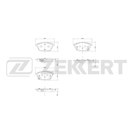 Колодки тормозные дисковые задние Geely Jiaji 19- Gac GS8 16- GN8 17-
