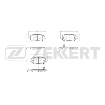 Колодки тормозные дисковые задние Great Wall Poer 20- Wall Poer King Kong 22- Tank 300 21-