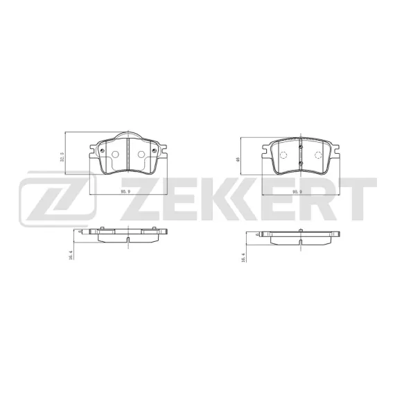 Колодки тормозные дисковые задние Jetta VA3 19-