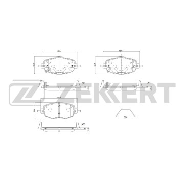 Колодки тормозные дисковые передн. Changan Uni-V 22-