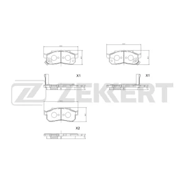 Колодки тормозные дисковые передние Honda Fit Aria IV 05- Jazz 83- Acty 79-