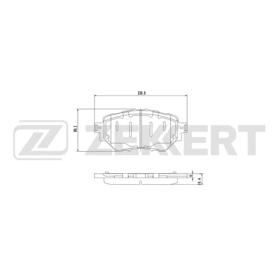 Колодки тормозные дисковые передние Mazda 3 III 14-