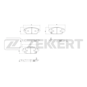 Колодки тормозные дисковые передние Mazda 3 IV 18-