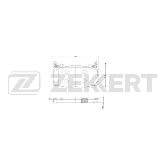 Колодки тормозные дисковые передние MB S-Class (V223 W222 V222 X222) 14-