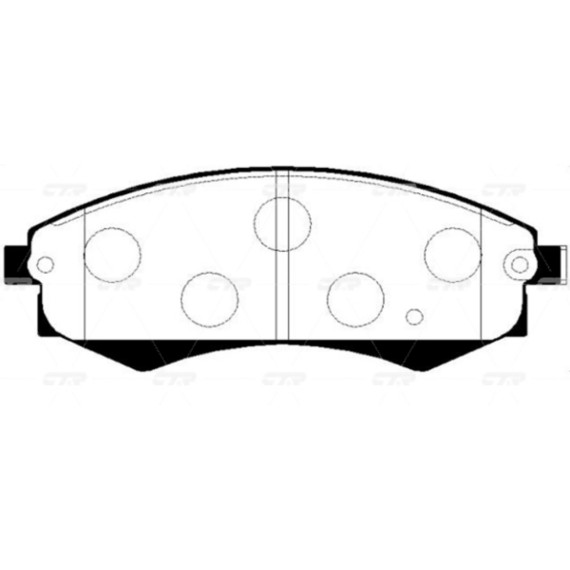 Колодки трмозные дисковые GK0540