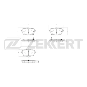 Колодки торм. диск. задн. Voyah Free 23- Lixiang L7 22- L9 20- One 19- L8 22- Aito M5 22- Sere
