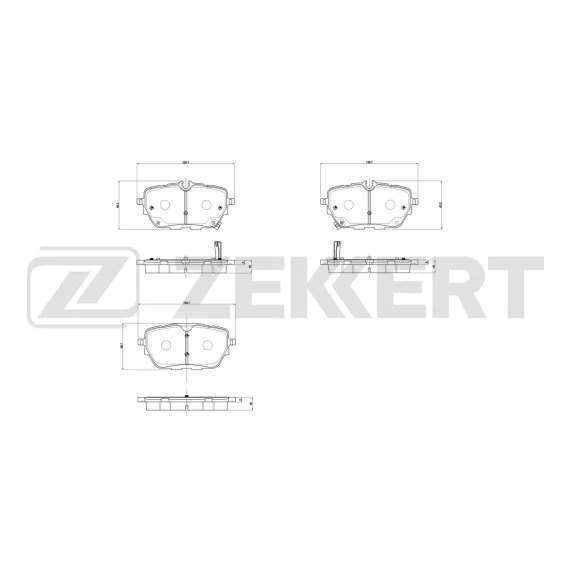 Колодки торм. диск. задн. Voyah Free 23- Lixiang L7 22- L9 20- One 19- L8 22- Aito M5 22- Sere