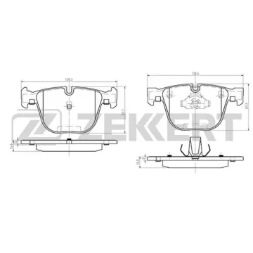 Колодки торм. диск. задн. (смесь CERAMIC) BMW 1 (E82) 11- 6 (E63 E64) 03-