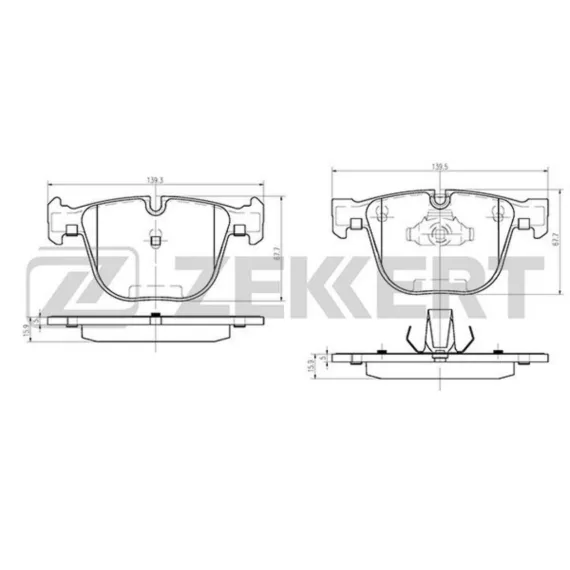 Колодки торм. диск. задн. (смесь CERAMIC) BMW 1 (E82) 11- 6 (E63 E64) 03-