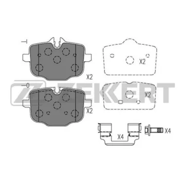 Колодки торм. диск. задн. (смесь CERAMIC) BMW 5 (F10 F11) 10- 5 (G30 G31 F90) 16- 6 (F06 F12 F13)