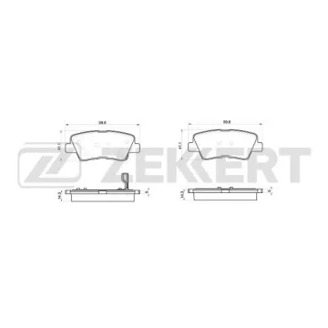 Колодки торм. диск. задн. (смесь CERAMIC) Geely Atlas 16- Hyundai Creta II 21- Solaris I II 10- K