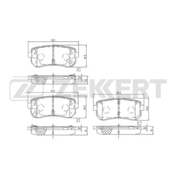 Колодки торм. диск. задн. (смесь CERAMIC) Hyundai Creta 16- Accent III 05- Tucson III 15- Kia Rio