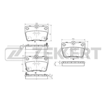 Колодки торм. диск. задн. (смесь CERAMIC) Toyota Rav 4 (A20) 00- Chery Tiggo I II 05-