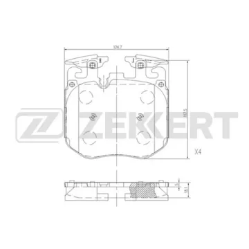 Колодки торм. диск. передн. (смесь CERAMIC) BMW 3 (G20) 18- 5 (G30 F90) 16-