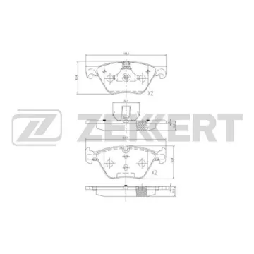 Колодки торм. диск. передн. (смесь CERAMIC) BMW 5 (F10 F11) 10-
