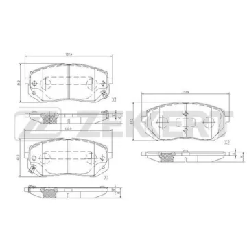 Колодки торм. диск. передн. (смесь CERAMIC) Hyundai ix35 11- i40 11- Kia Sportage III 11-