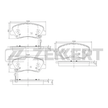 Колодки торм. диск. передн. (смесь CERAMIC) Hyundai Solaris IV 10- Kia Rio III IV 11-