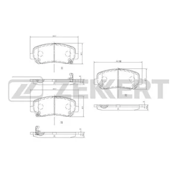 Колодки торм. диск. передн. (смесь CERAMIC) Mazda CX-5 I II 11-