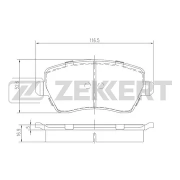 Колодки торм. диск. передн. (смесь CERAMIC) Nissan Micra (K12) 03- Note (E11 NE11) 06- Renault Cl