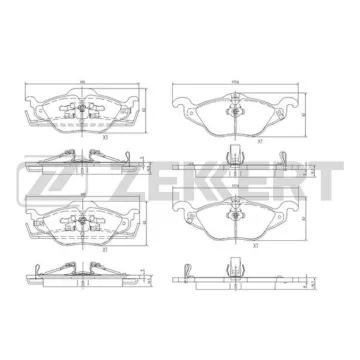 Колодки торм. диск. передн. (смесь CERAMIC) Opel Astra F 91- Astra G 98- Astra H 07-