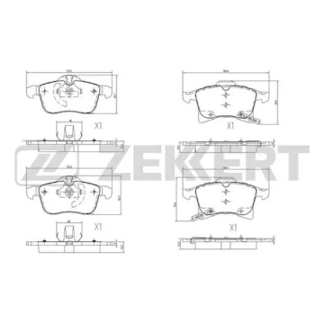 Колодки торм. диск. передн. (смесь CERAMIC) Opel Astra H III 04- Combo I II 04- Corsa C III 03- C