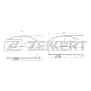 Колодки торм. диск. передн. (смесь CERAMIC) Renault Koleos 08- Nissan Murano (Z50) 07- Navara (D40