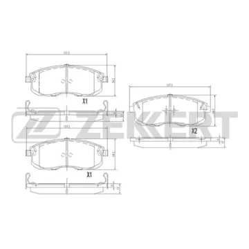 Колодки торм. диск. передн. (смесь CERAMIC) Suzuki SX4 (GYA GYB EYA EYB) 06- SX4 (GY) 07- Infiniti