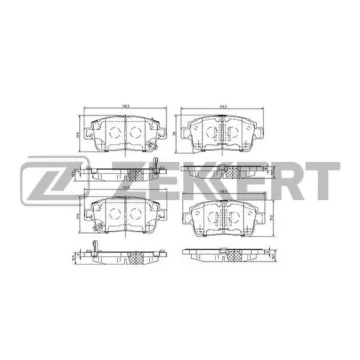 Колодки торм. диск. передн. (смесь CERAMIC) Toyota Celica (T230) 99- MR 2 (W30) 99- Prius (XW10) 0