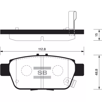 Колодки торм.дисковые Hi-Q ACURA ACURA TL 09- R (D1103)