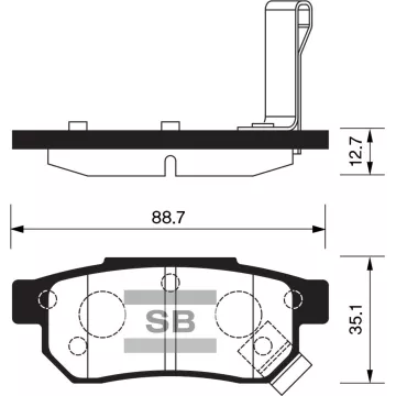 Колодки торм.дисковые Hi-Q HONDA CIVIC 92-00 RR (D374)