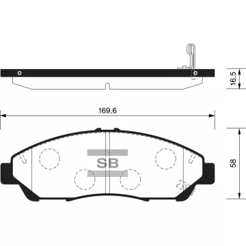 Колодки торм.дисковые Hi-Q HONDA PILOT 09-11 (D1378)