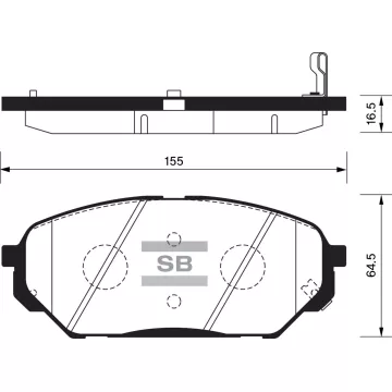 Колодки торм.дисковые Hi-Q HYUNDAI VERACRUZ