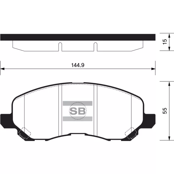 Колодки торм.дисковые Hi-Q MITSUBISHI ECLIPSE 01- (D866)